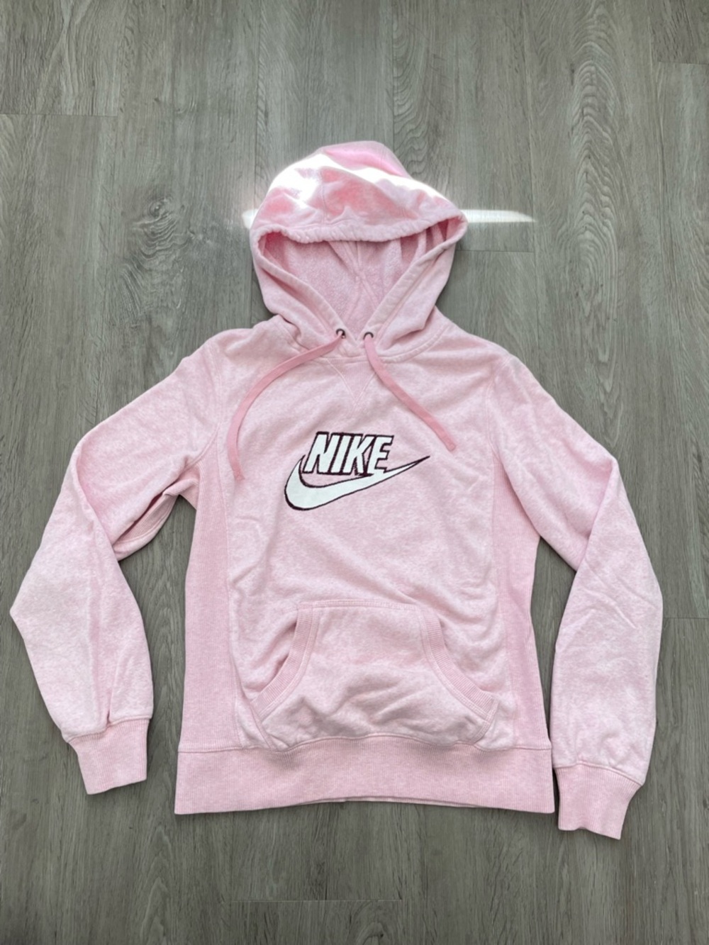 Nike Pink Pullover Hoodie with Swoosh Logo